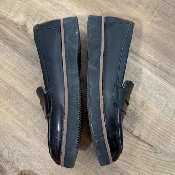 Naturalizer Zoren Loafers Black Vegan Patent Leather Minimalist Simple 6 - Picture 4 of 11